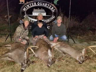 Three members of the Foti family from Lafayette downed three impressive bucks in Tensas Parish on the same afternoon.