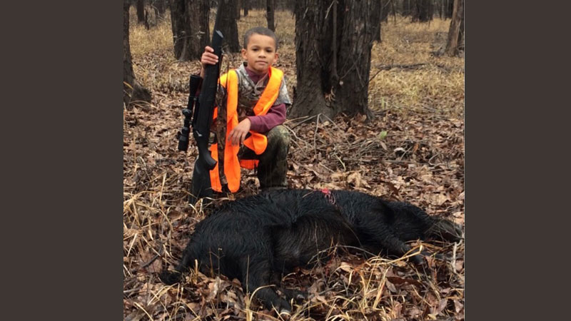First hog for Zaidyn