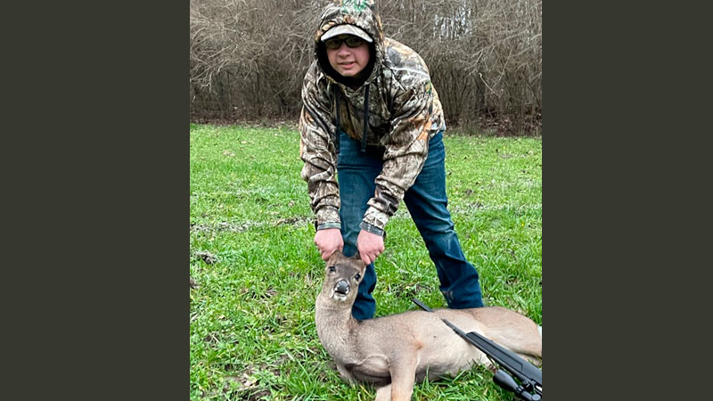 David's first hunting trip
