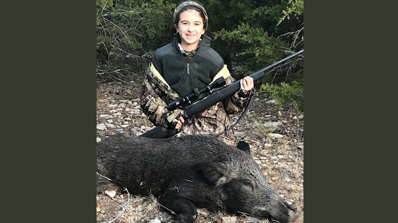 Lily Congemi's first boar