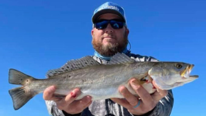 Florida transplant Terry Smith said his arsenal of speckled trout baits is fairly limited; he sticks with baits that have fooled fish in the past.