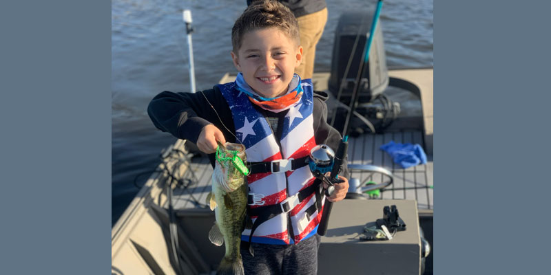 Six-year-old loves to fish