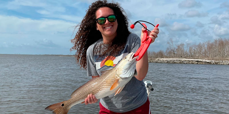 Mishka wins battle with redfish