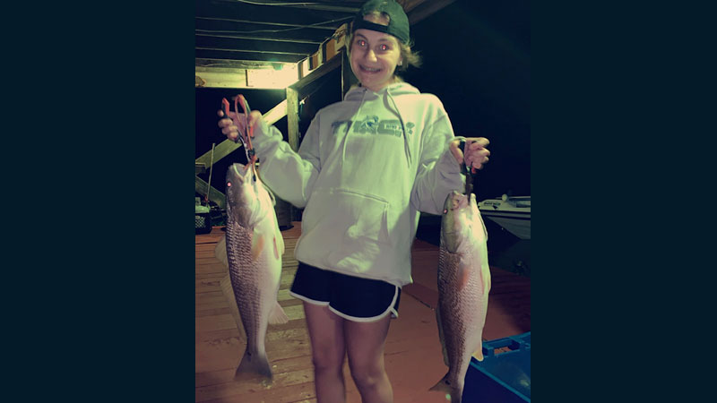 Redfish at the family camp
