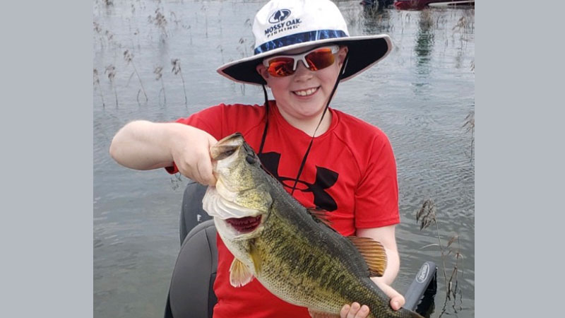 Young angler bags nice bass
