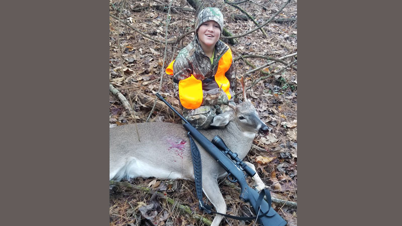 Tristin's first deer