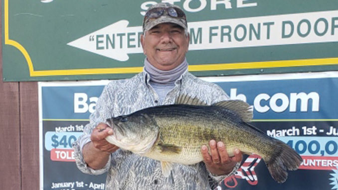 Jeffrey Tall of Jennings landed a 10.81-pound Toledo Bend bass on March 18.