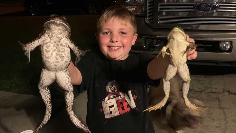 Randall's frogging trip