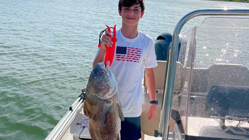 Rustin's 18-pound drum
