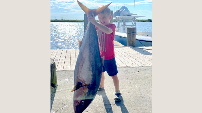 Rhett's first offshore trip
