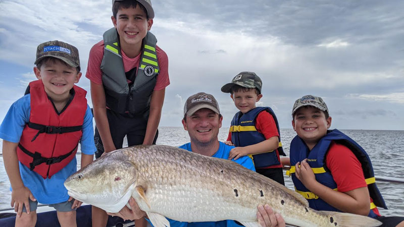 Barataria Bay bull red