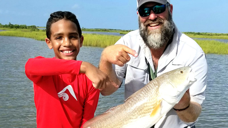 Kael's first redfish