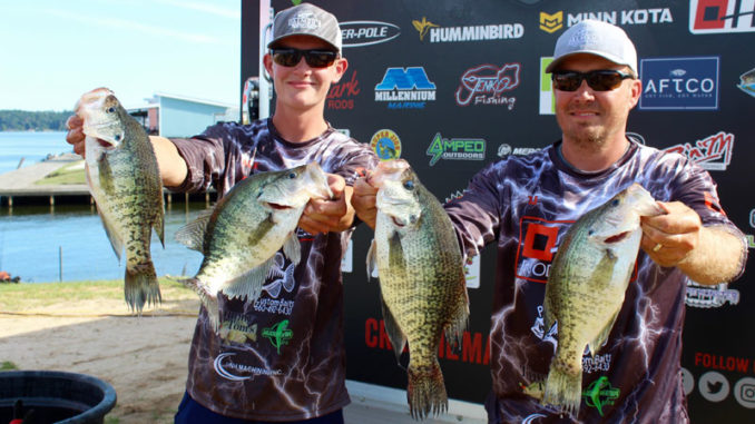 The Palmers with four fish from their final day that led them to victory.