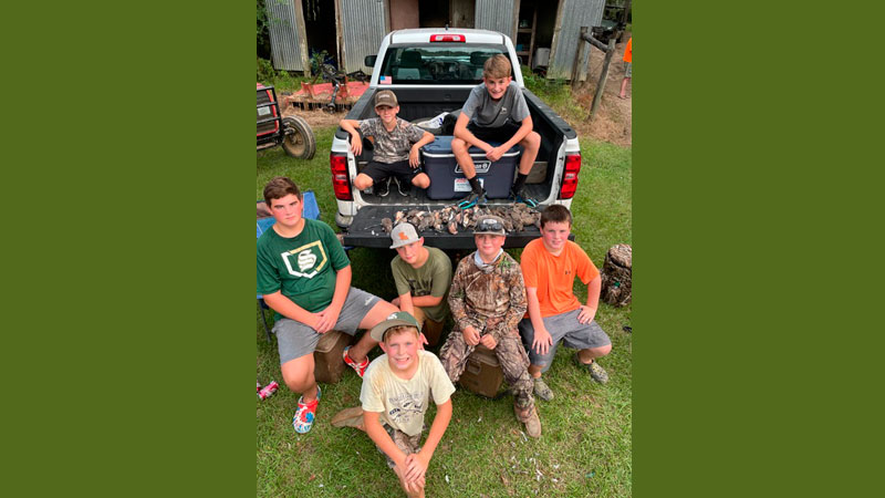 Annual kids dove hunt