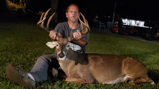 Doug Jones takes big 10-point buck nicknamed “Junior” on Nov. 2 in Beauregard Parish.
