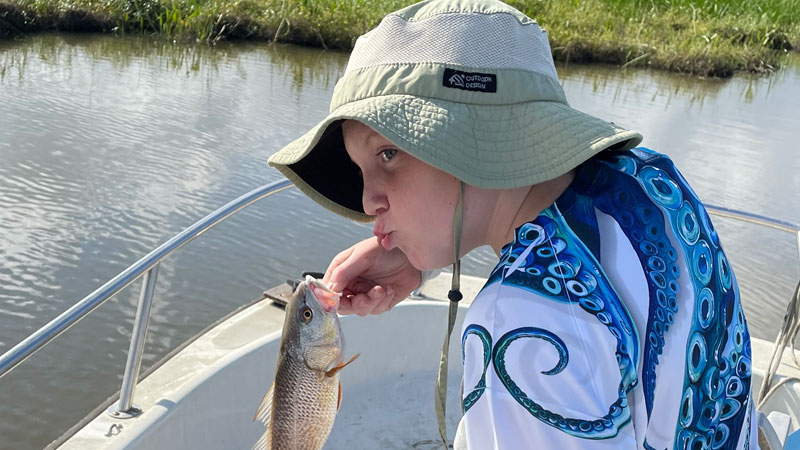 Brayden's first red