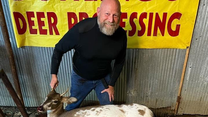 Simsboro piebald deer