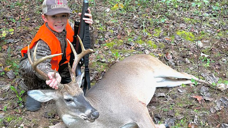 Trace downed his first buck