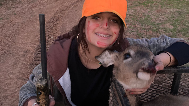 Alyssa Maney's first deer