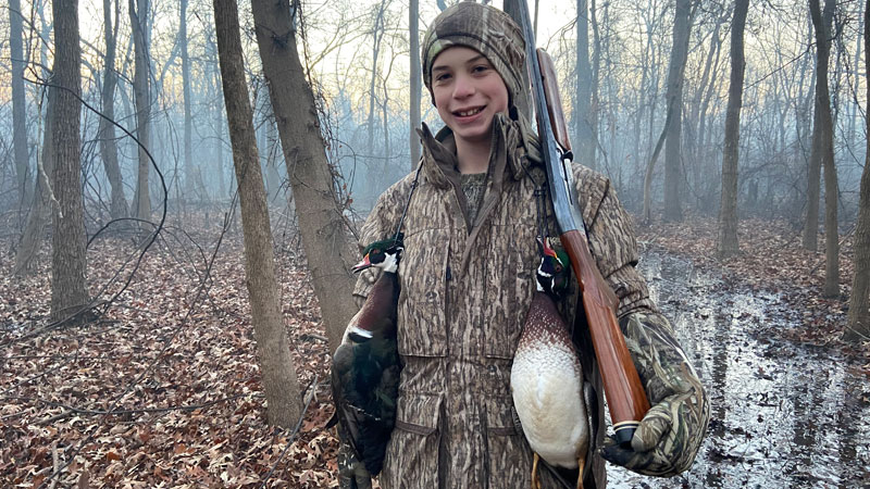 Bodcau WMA wood duck hunt