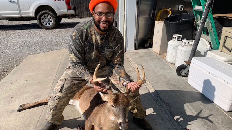 Jon Bennett's first buck