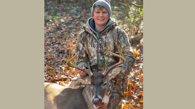 First trophy buck for Pierce