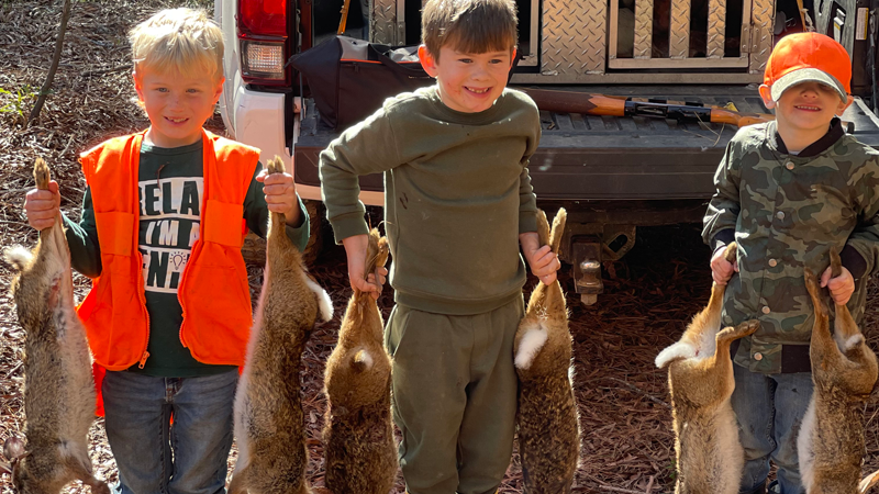 The next generation of rabbit houndsmen