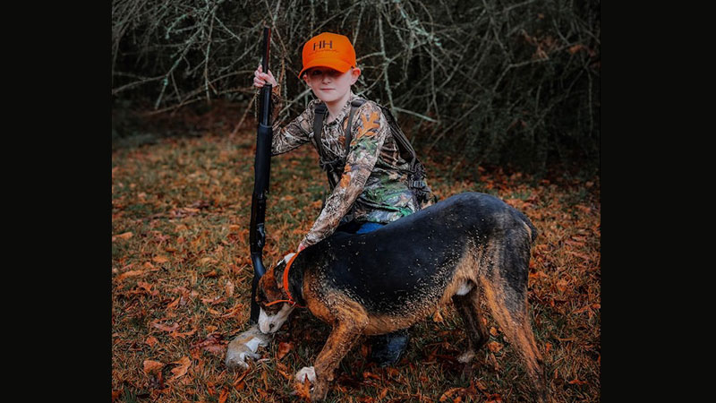 Squirrel hunt with Little Buster