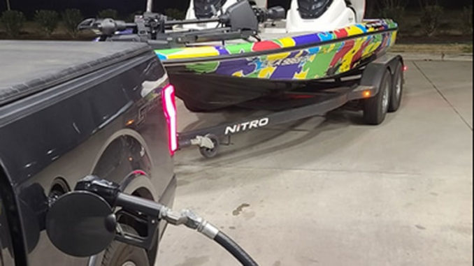 Big fishing rigs like this one often have two 25-gallon tanks, plus another 30 for the tow vehicles, which at current prices ring up $300+ in fuel charges for a single fill up.