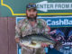 Daniel Clark of Singer was fishing Toledo Bend on March 19 when he hooked this 11.18-pound beast in Housen Creek.
