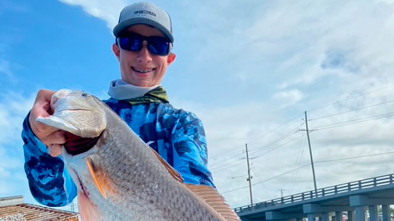 Jonah Richard's first redfish