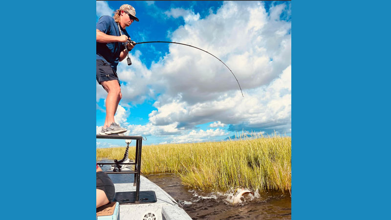 Jeffrey Bell fishing Bayou Bernard