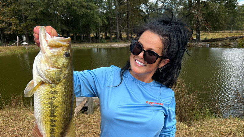Brooke Addison's big bass