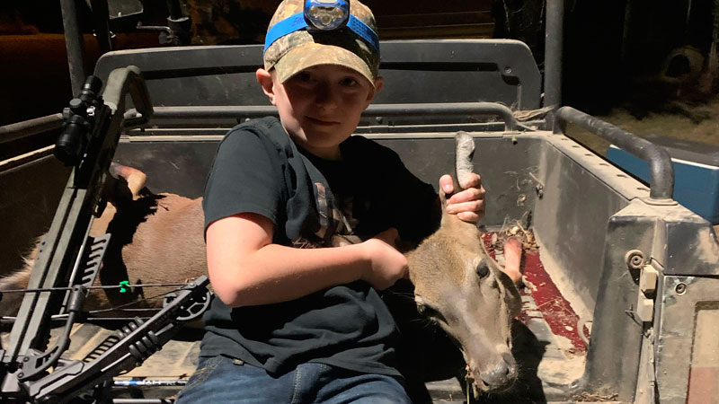 First bow kill of the season for Ty
