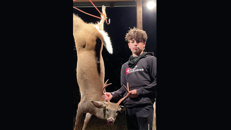 John Schwegmann's first deer