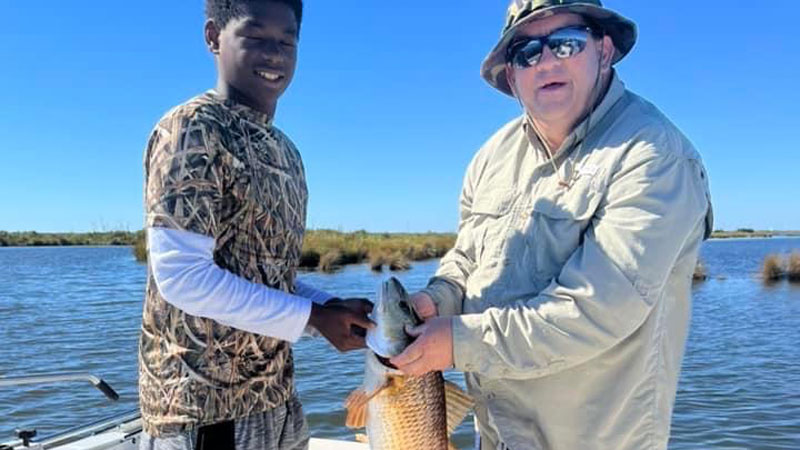 Kimani's first redfish