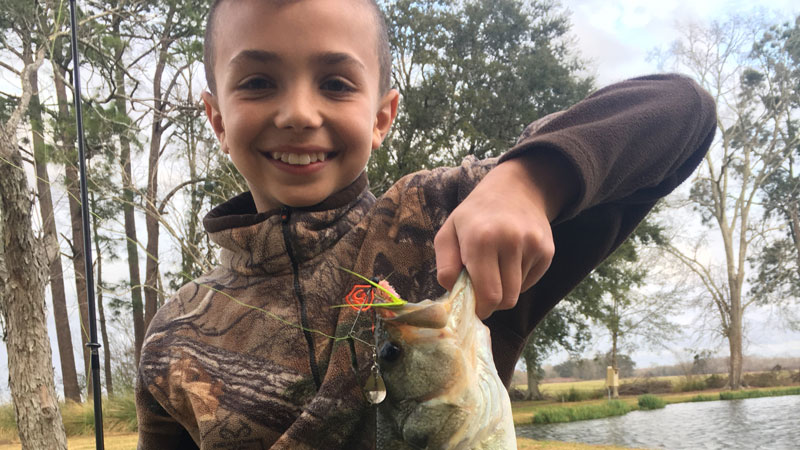 A nice bass for Caleb Holloway