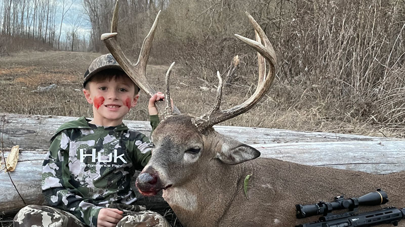 Ryan James gets his first deer