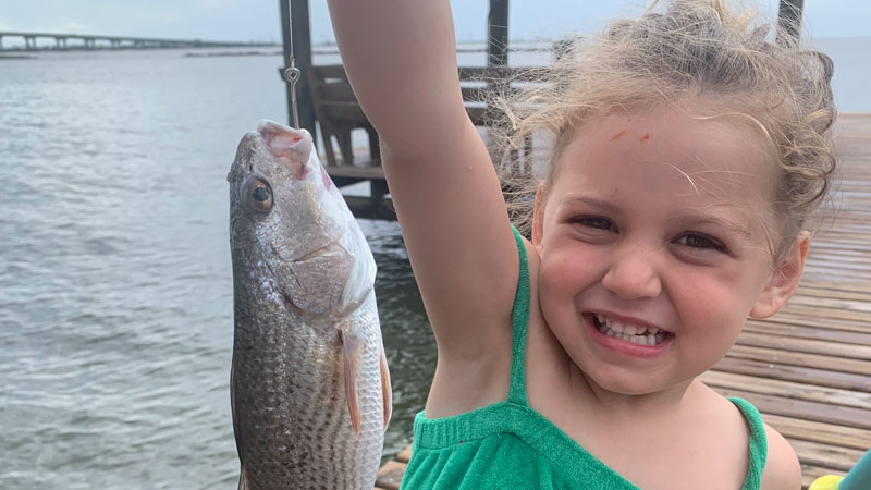 Rylee Frank's first fish