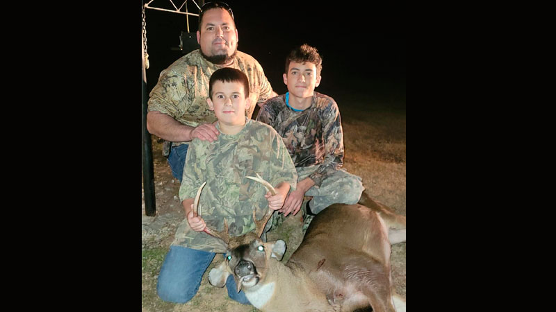 Gage Mayeux's first deer