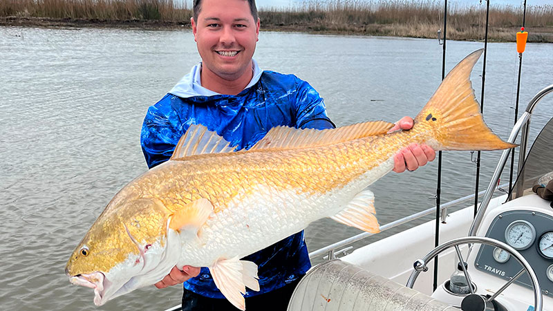 Brock Clay's big redfish