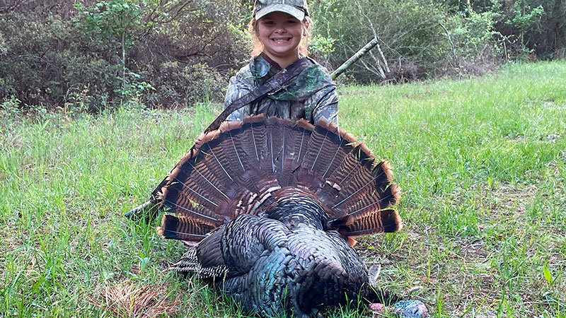 Karis Whitehead's first turkey
