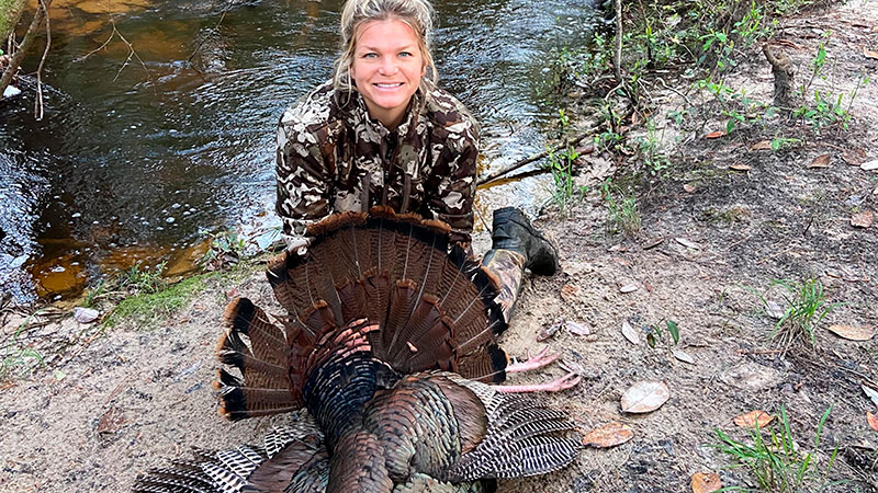 Jenny Trosclair's first turkey