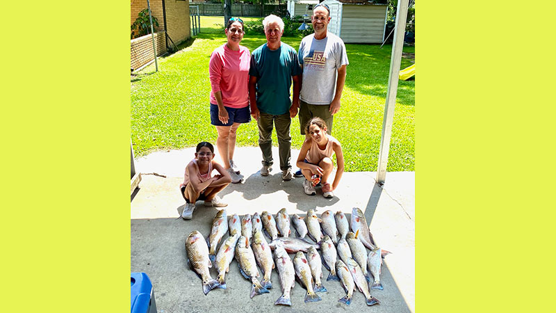 Amy, David, Jason, Leah and Sarah Mannina had a successful fishing trip over Memorial Day weekend near Burns Point.