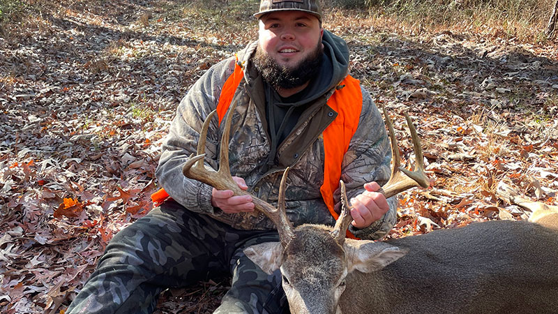 Parker Bollich with a nice buck taken in Bienville Parish on Jan. 14.