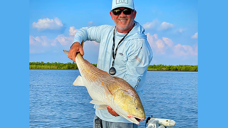 Ruben Toney caught this beautiful redfish out of Dulac.
