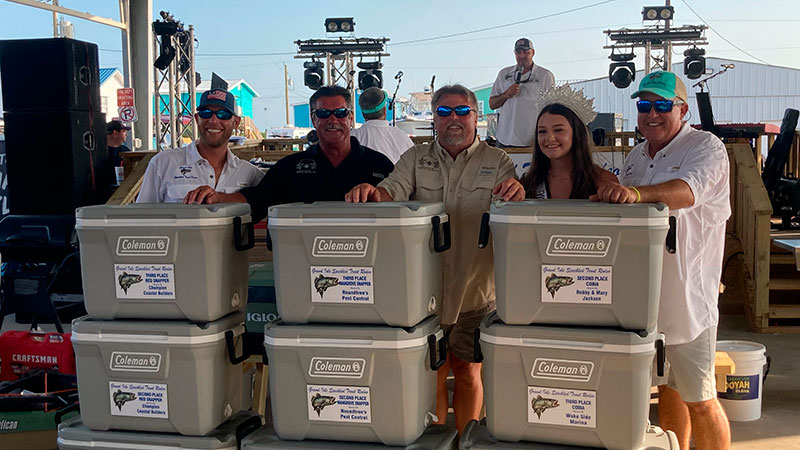 Sam Jackson and Greg Hebert take 1st, 2nd, 3rd place Red Snapper, Mangrove Snapper and Cobia at the 2023 Grand Isle Speckled Trout Rodeo!
