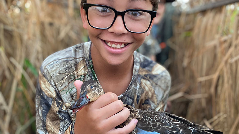 Janson Pellissier went on his first teal hunt