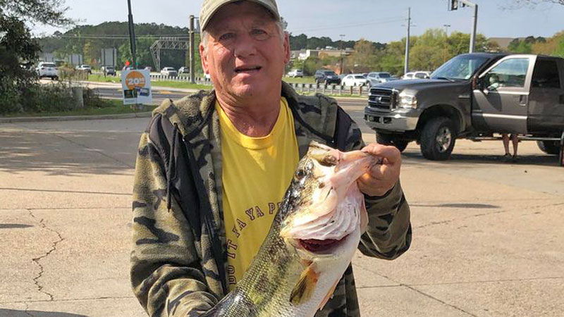 Michael Rotolo Sr. caught this 7-pound 3/4-ounce bass that measured 23 3/4 inches long at a public pond in March.