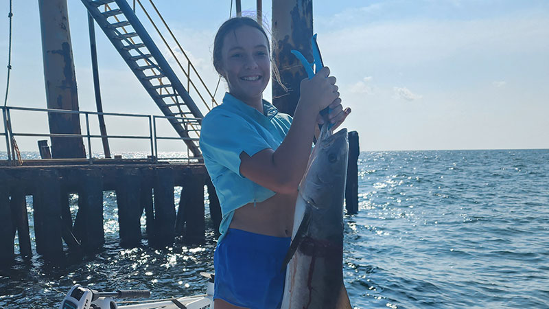 Cobia was the highlight of the day